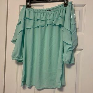 Off the shoulder ruffle top